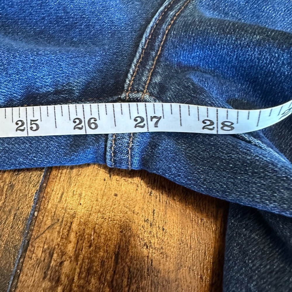 JBD | High Rise Cropped Wide Leg Jeans Raw Hem, Size 26 - Picture 12 of 13
